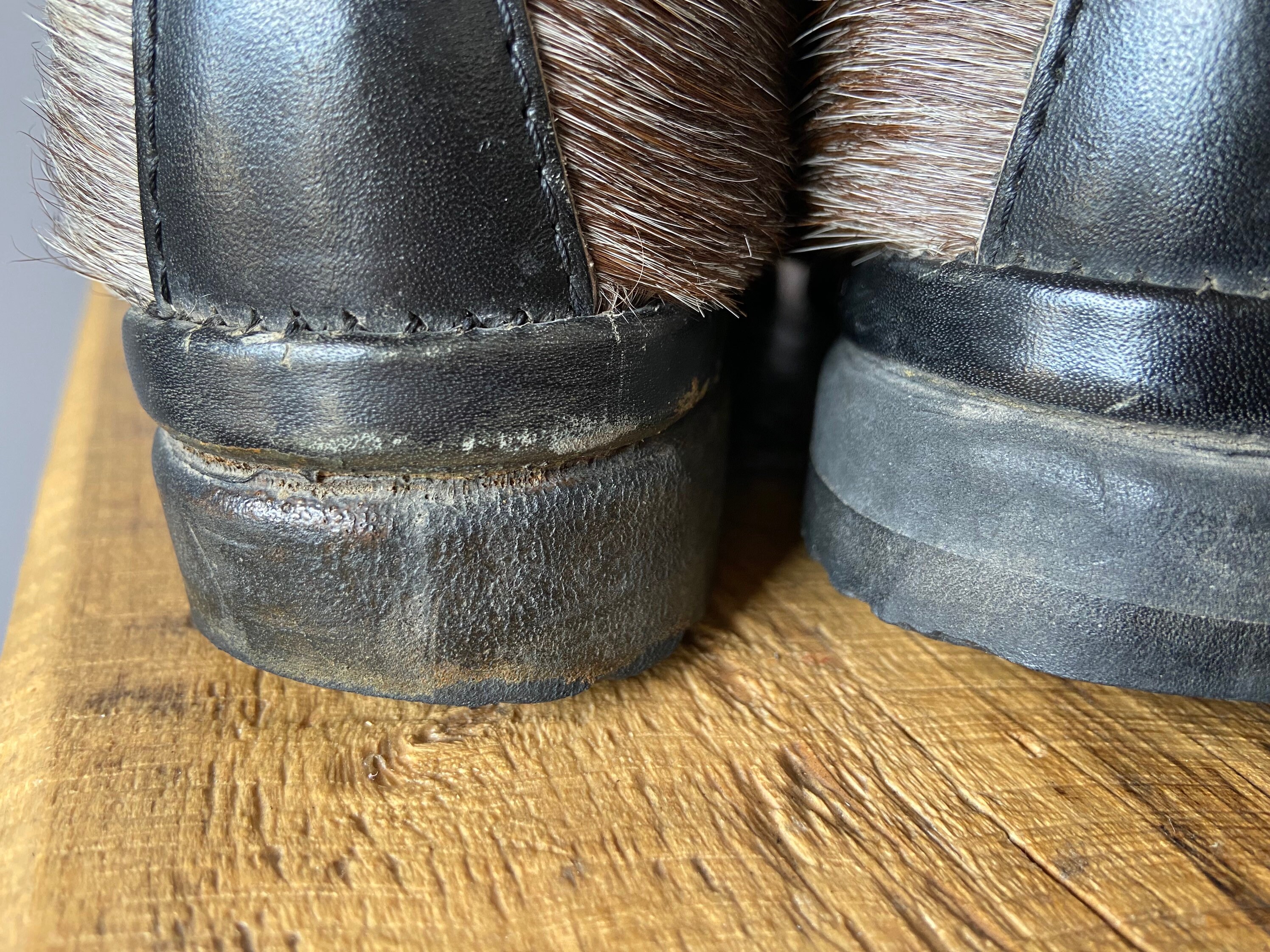 Vintage CAPITOL Brand Fur Ankle Boots Canada 9.5 Vintage Fur Boots | eBay main image 2