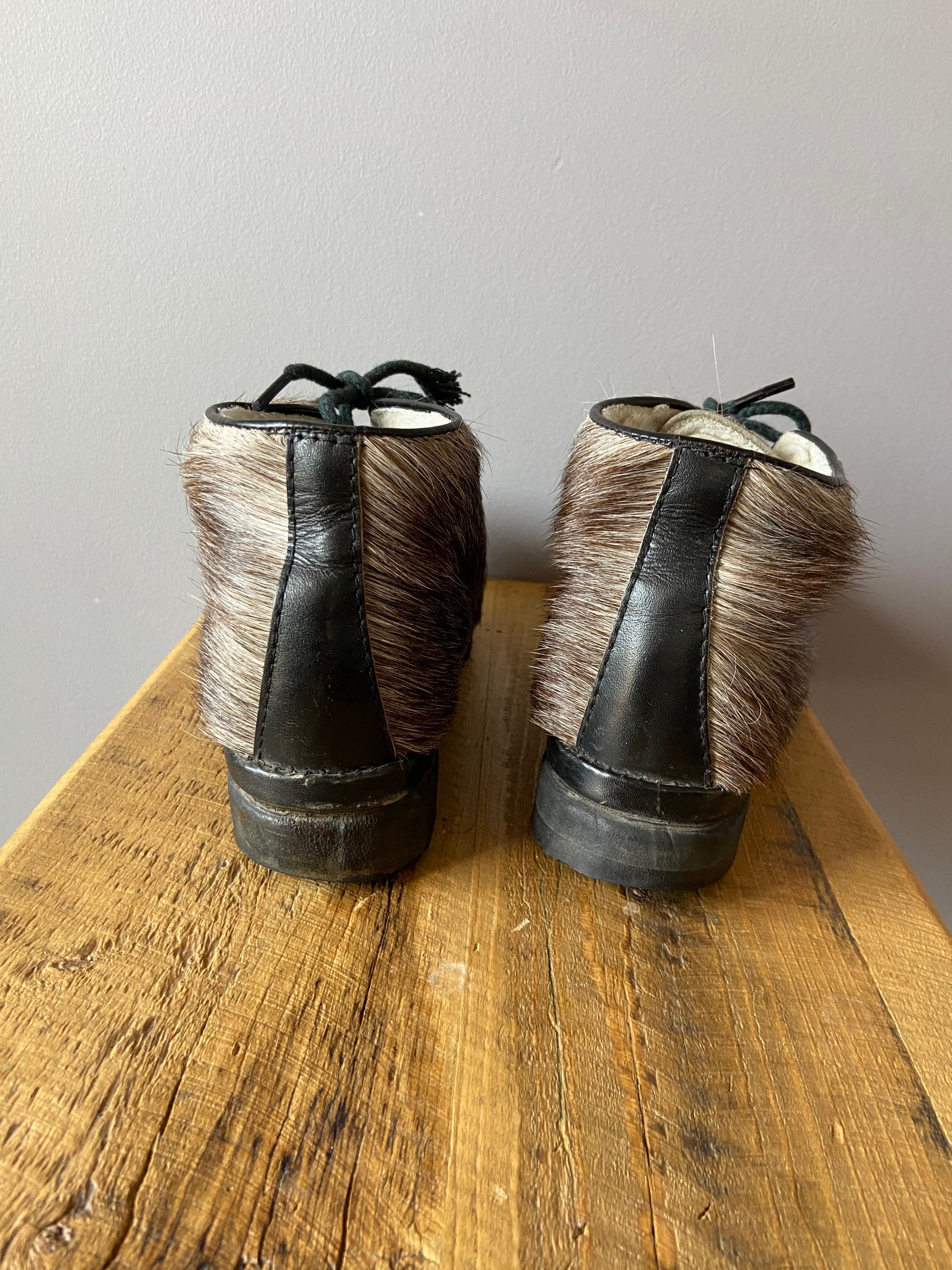 Vintage Capital Canada Inuik Boots, Fur Exterior, Wool Lined 