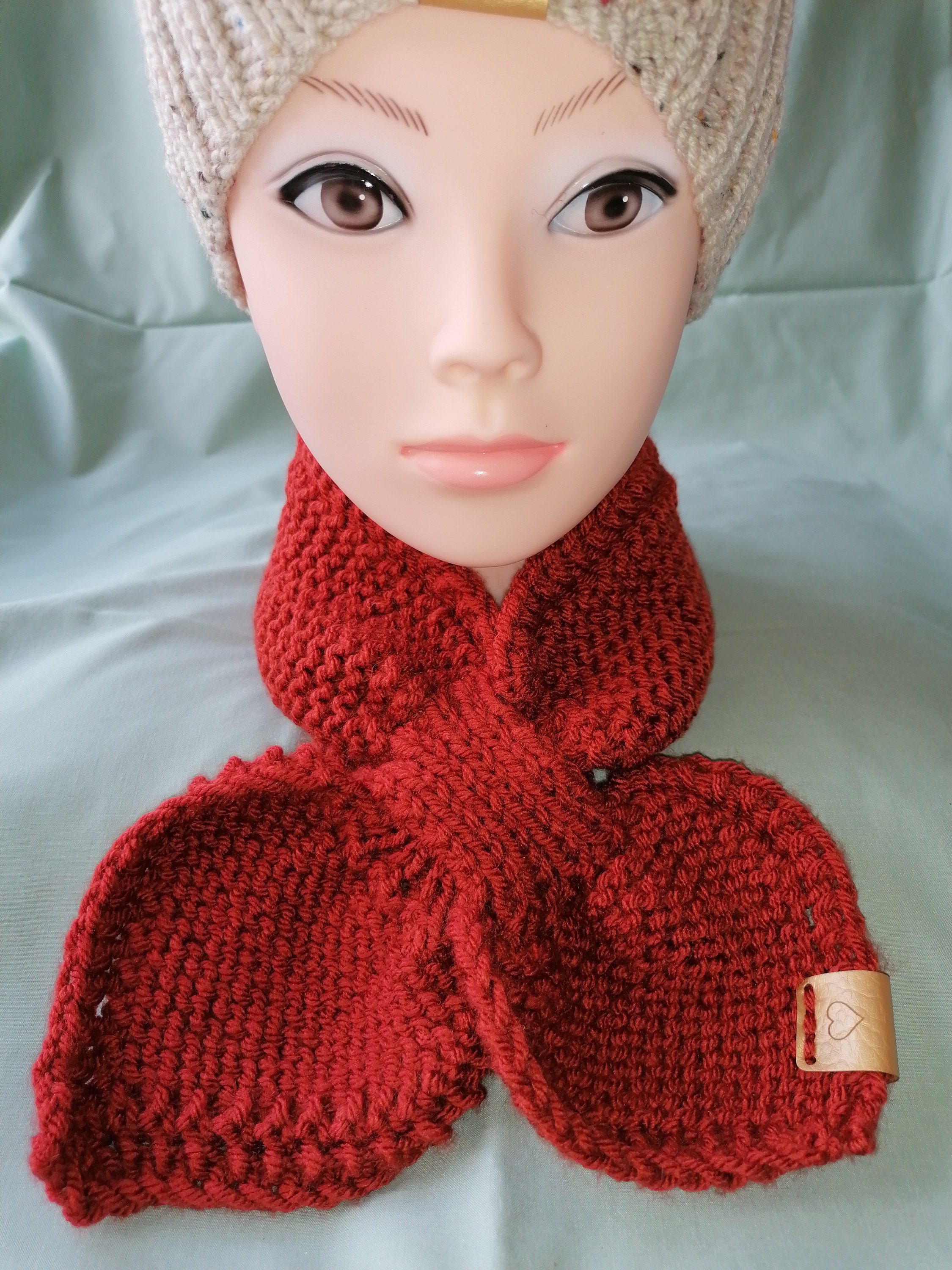 Ladies Handknitted Miss Marple Scarf. AKA Bowtie or Tippet Etsy