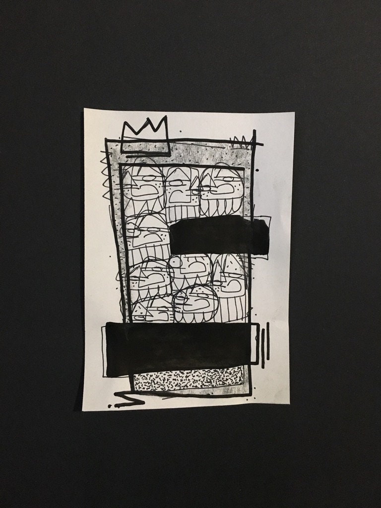 Dessin - Série Blacky 15 X 10 cm