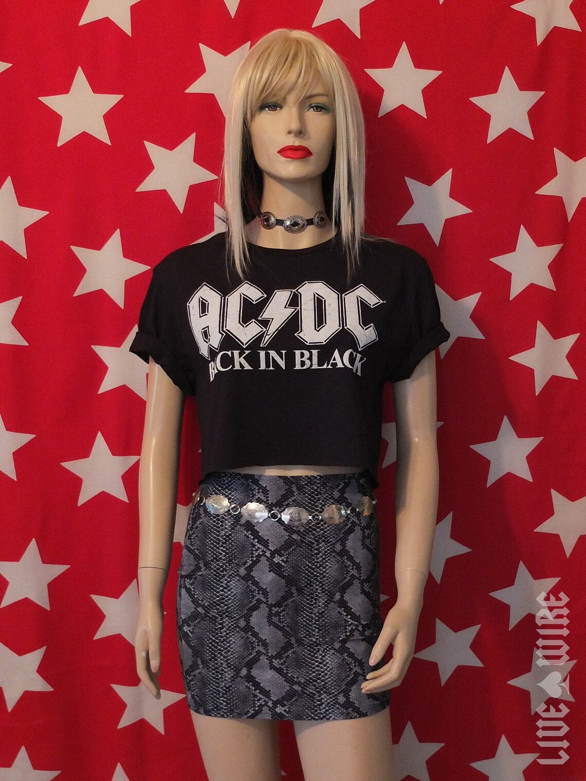 cropped acdc shirt
