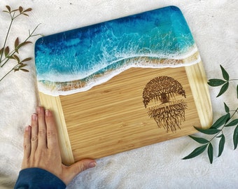 XL LAHAINA FORT | Planche Lahaina Strong Ocean| Planche de charcuterie fabriquée à Maui | Planche de fromages d’Hawaï | Idées cadeaux | Banian Lahaina