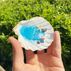 Made in Hawaii Ocean Shell Ring Dish | Jewelry Dish Maui Made | Beach ...