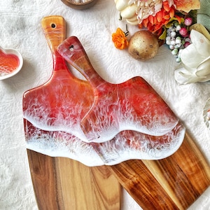 XMAS Charcuteriebord Gemaakt in Hawaï | HERFST Kaasplankje | Harskunst | Kist charcuterieplank | Herfstdecor | Herfstdecor | Woondecoratie CASE