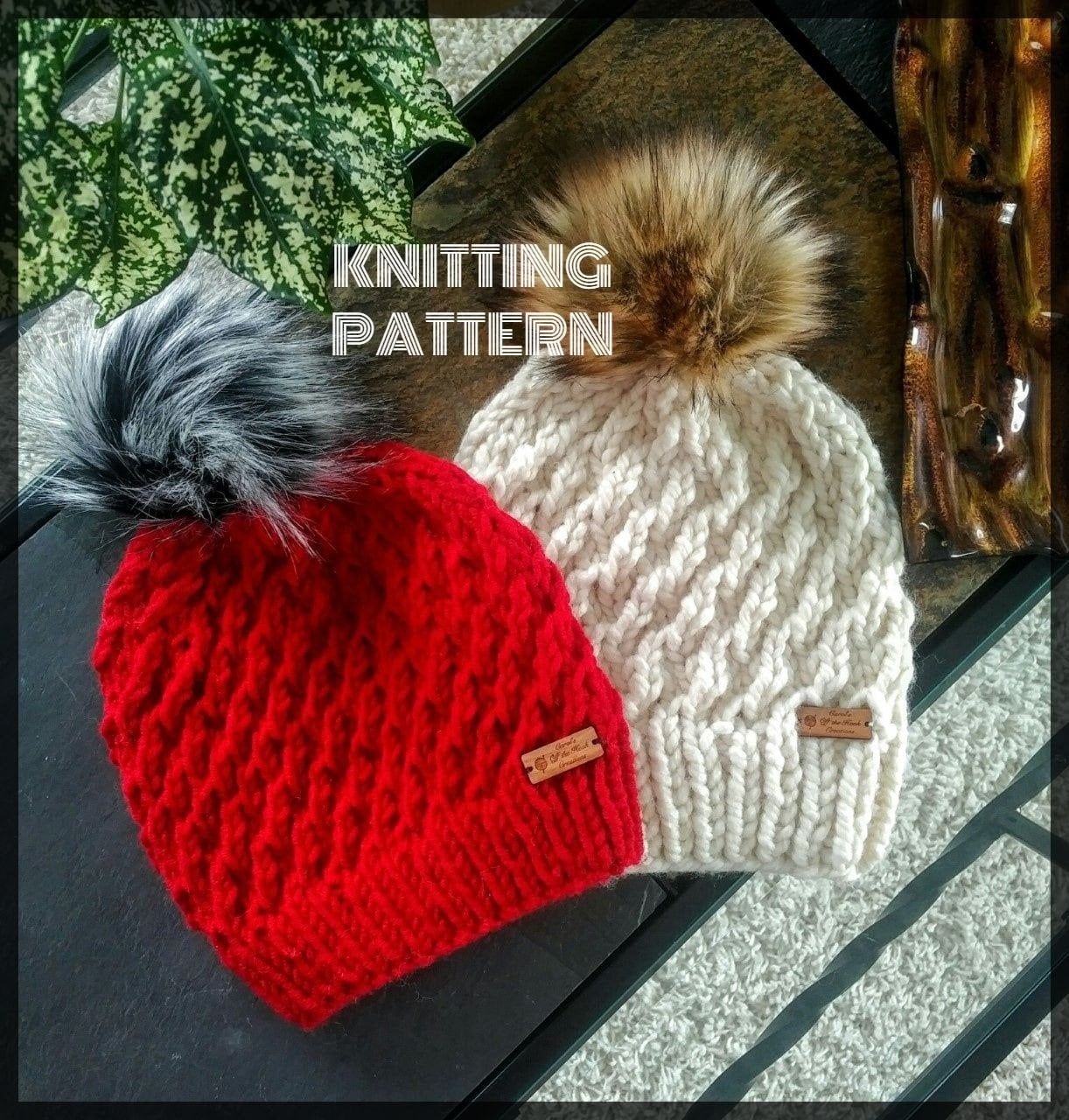 Knit Hat Pattern, Harvest Breeze Beanie Pattern, Knit Beanie Pattern,…