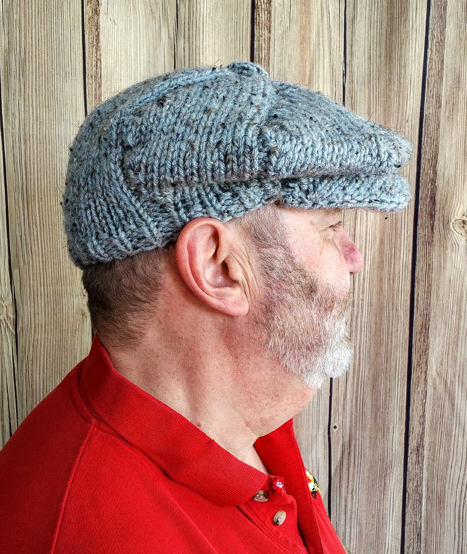 Newfoundland Salt & Pepper Cap Pattern Irish Scally Hat Etsy