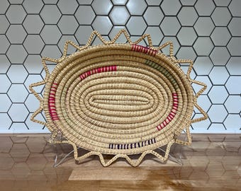 RARE Handwoven Longaberger Basket With Lid and Swing Handle