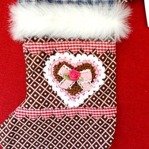 Santa Claus boot with crochet heart and fur