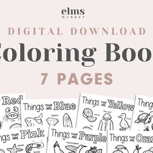 COLORS Coloring Book - 7 pages