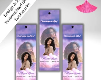 Personalized Event Bookmarks | 2.5” x 9” with Optional Tassel | Custom Theme for Any Occasion