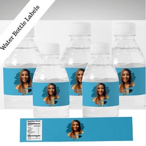 Water Bottle Labels - 8 oz & 16.9 FL oz