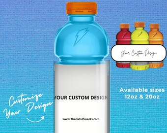 Sports Bottle Labels - 12 oz &  20 FL oz