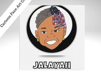 Custom Cartoon Portrait Canvas | Personalized Pop Art Gift