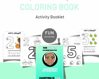 Personalized Numbers Coloring Book – Fun Learning with Crayons