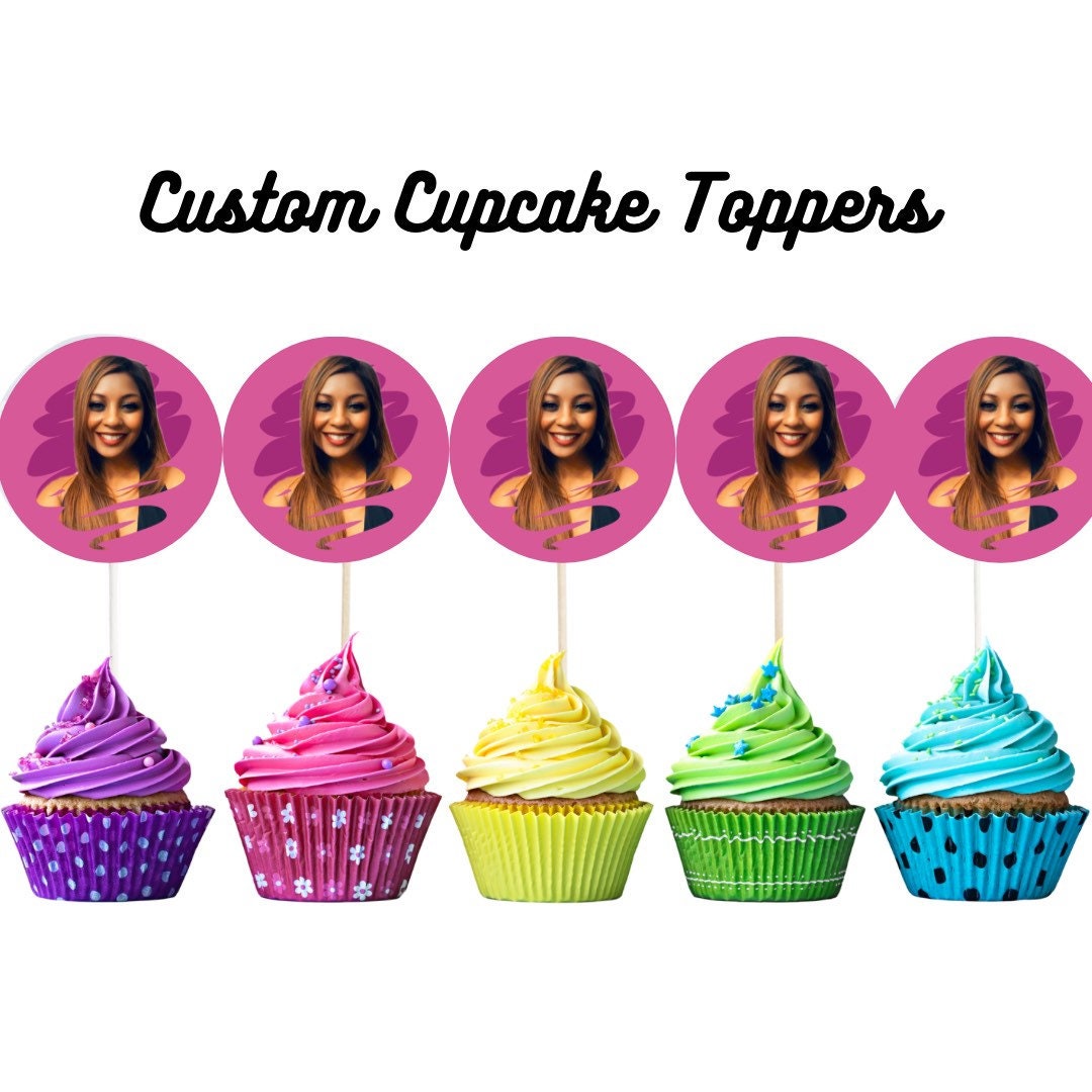 Custom Cupcake Toppers Any Occasion Choose Your Theme Etsy