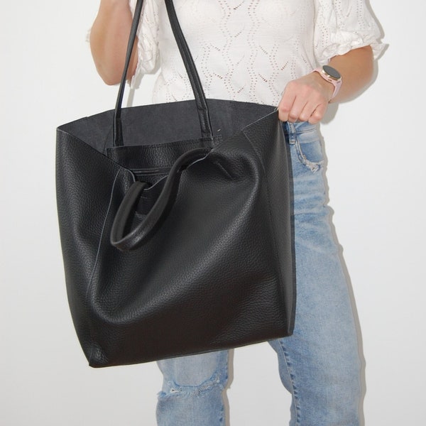 Roomy bag, to school, weekender bag, handmade, women bag, everyday bag, stylish bag, Large handbag made of natural leather, Shoulder bag,