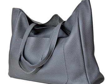 Large handbag, Tote bag, Large Bag, Weekender bag, Bag with natural leather,a large shopping bag, Laptop bag,