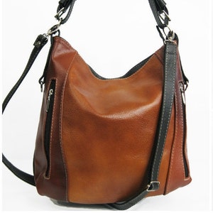 Bolso de mano de cuero tipo shopper