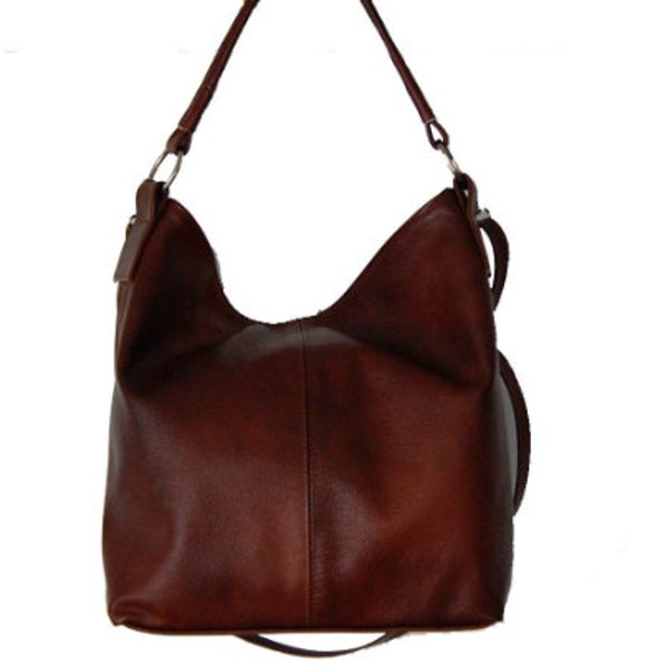 Sac à main en cuir, sac cabas en cuir naturel 100 %, peigne, fait main, sac pour femme, cuir naturel, cognac oversize, sac d'amour,