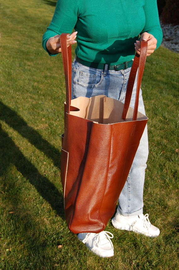 バッグ BOUTIQUE BIG LEATHER TOTE BIG LEATHER TOTE BAG（ビッグレザートートバッグ）｜ONLINE