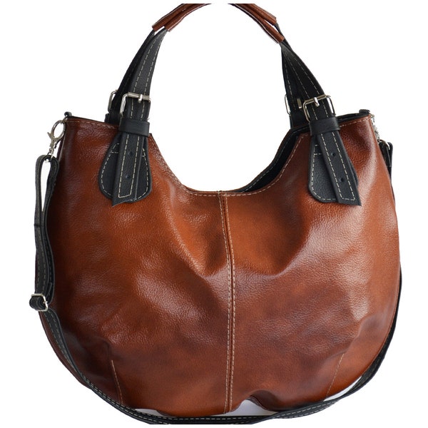 Sac sac en cuir Shopper Sac 100% Cuir Naturel