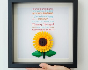 Mother's Day gift, personalized mom gift, You are my sunshine, gift for her, gift for girlfriend, anniversary gift, birthday gift for her