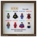 Father's Day, Personalized superhero dad frame, gift for men,  gift for husband, gift for boyfriend, Christmas gift for dad product logo