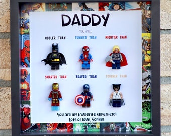 Daddy gift, first father’s day gift, unique gift, customizable gift, personalized gift, personalised gift, superhero, gift for dad,