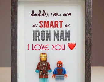 Dad Birthday gift, Daddy gifts, fathers day gift, Superhero gift, gift for him, I Love You, gifts for dad, xmas gift