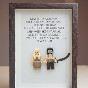 Valentines gift for her, Game of T.H.R.O.N.E.S, Romantic gift, Love frame gift, Daenerys Moon of my Life, birthday gift, anniversary gift