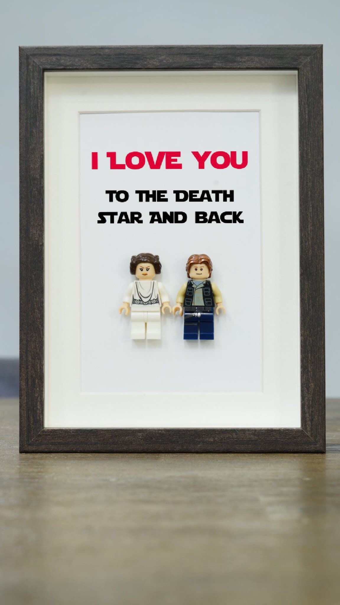 Love You To The Death Star And Back Wine/Beer Label