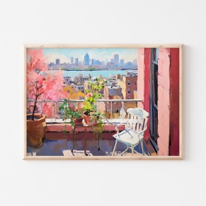 The New Yorker Horizontal Print | Matisse The New Yorker Balcony Wall Art | Vintage Downloadable Print | Art Print Poster | Digital Download