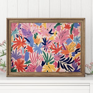 Matisse Wall Art Digital Print | Horizontal Colorful Art | Summer Prints | Trendy Matisse Art, Exhibition Art, High Quality Printable Poster