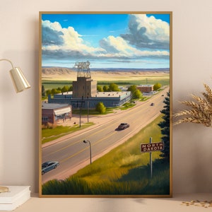 North Dakota Set of 2 Prints | North Dakota Poster | USA Travel Prints | Travel Poster | Wall Art Landscape | Digital Download Trendy 2023