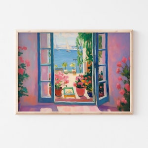 Matisse Horizontal Print | Summer Vibes Trendy Artwork | Trendy Wall Art | Retro Downloadable Print | Art Print Poster | Digital Download