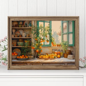Kitchen Print Wall Art Vintage | Kitchen Digital Art | Rustic Vintage Kitchen Print | Country Wall Art | Chic Farmhouse Decor