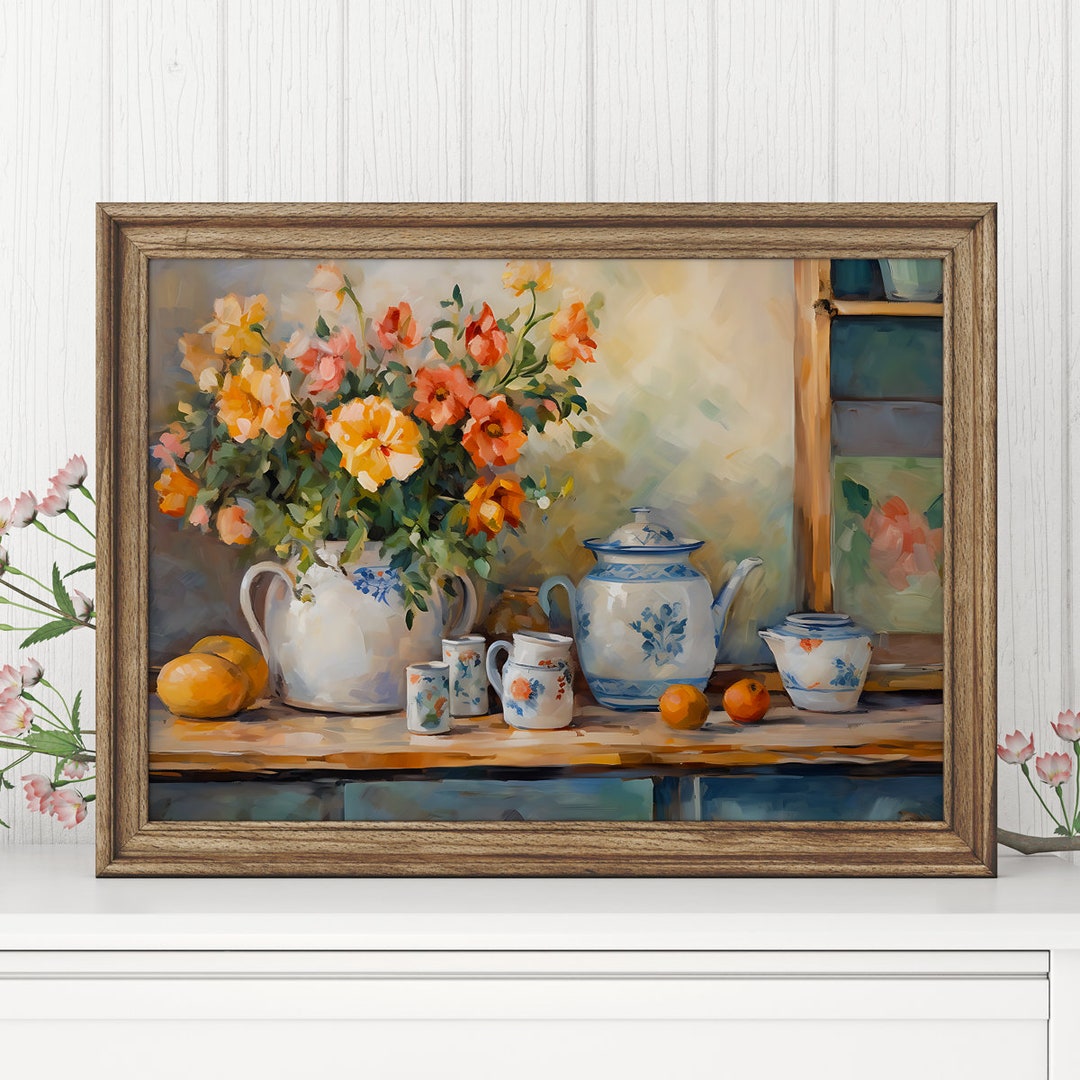 Vintage Horizontal Kitchen Print | Kitchen Wall Art | Kitchen Wall ...