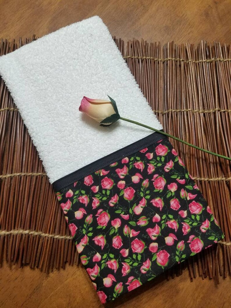 Rose Decorative Towel Hand Towel Kitchen Towel Bathroom Etsy