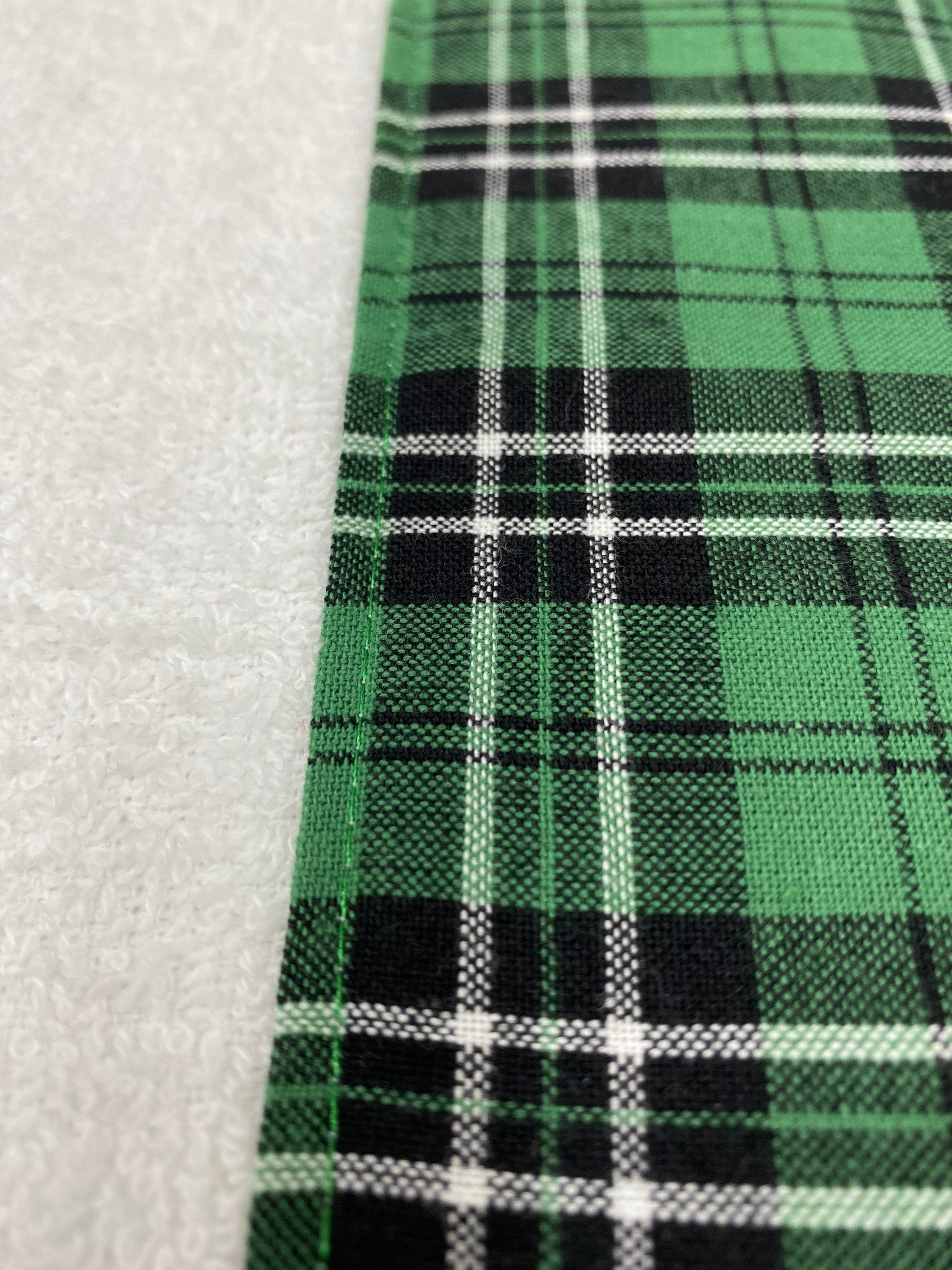 Hunter Green Plaid Decorative Hand Towel bathroom kitchen Etsy