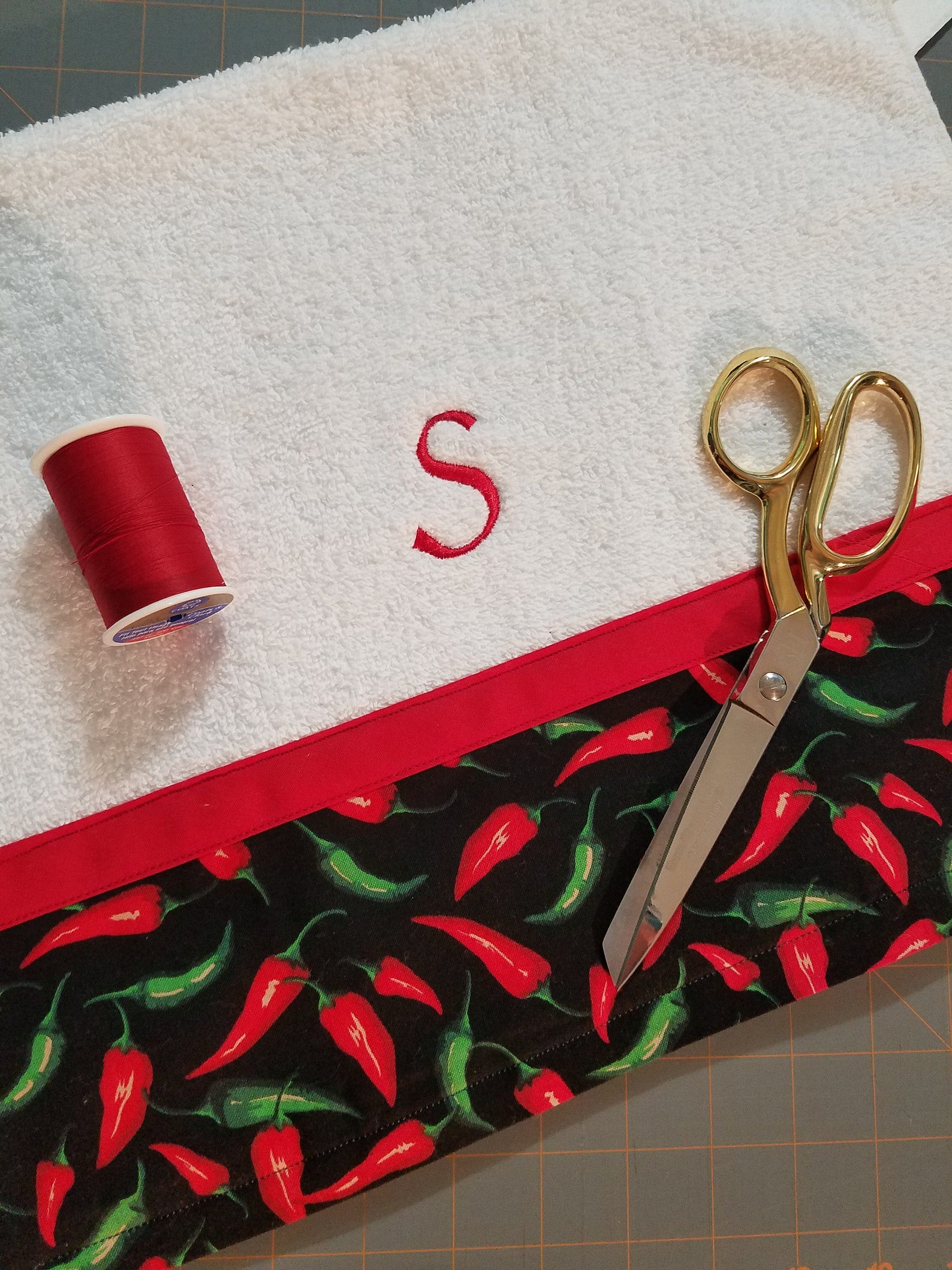 Chili Pepper kitchen towel hand towel decorative towel Etsy
