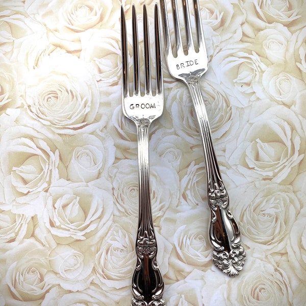 Wedding forks for the Bride and Groom