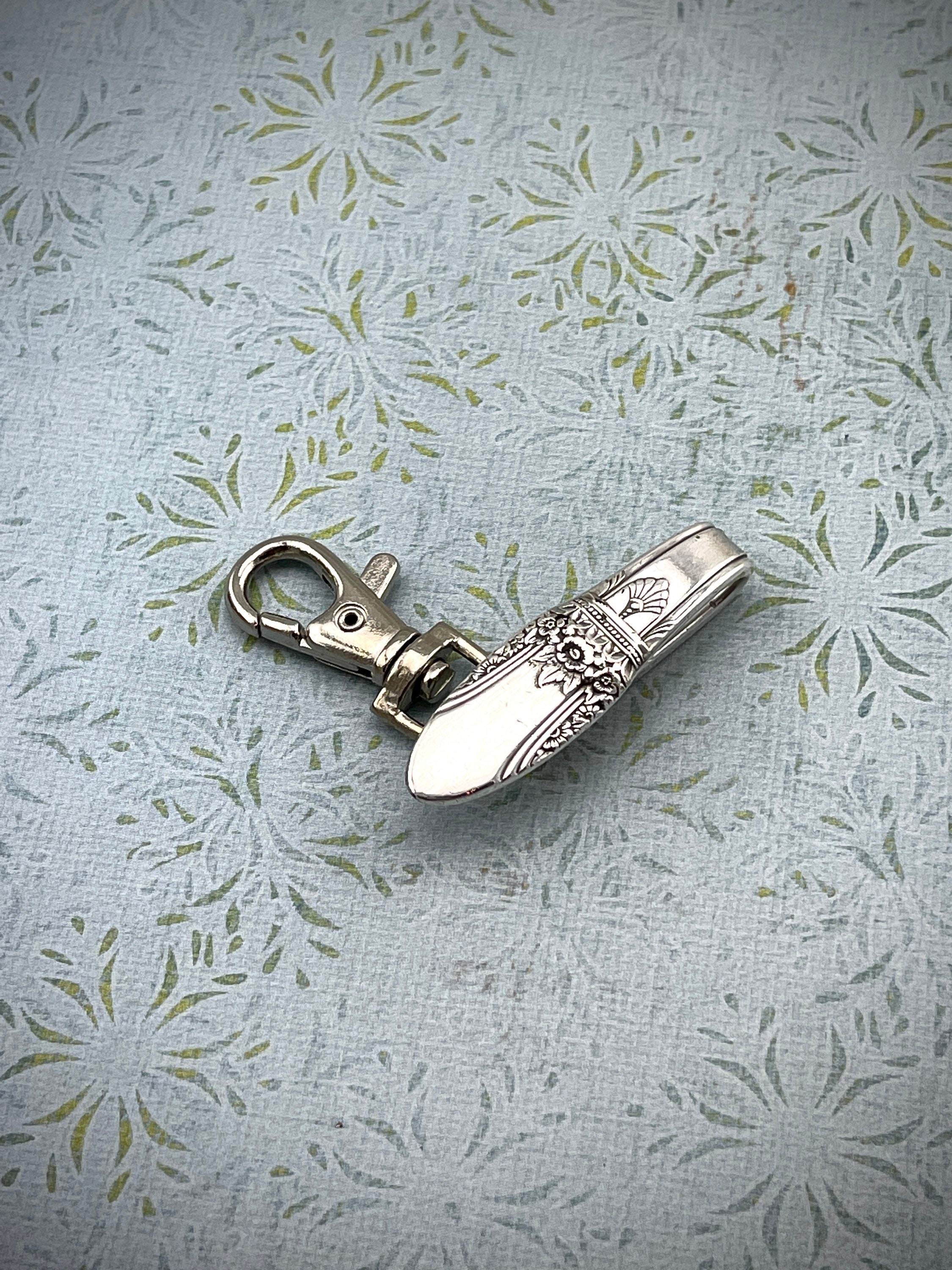 Silver Spoon Purse Hook Key Ring - Etsy