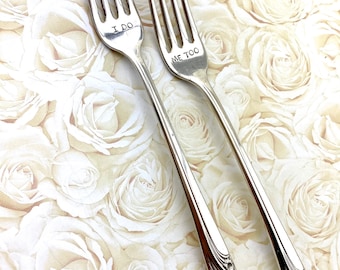 Wedding forks for the Bride and Groom