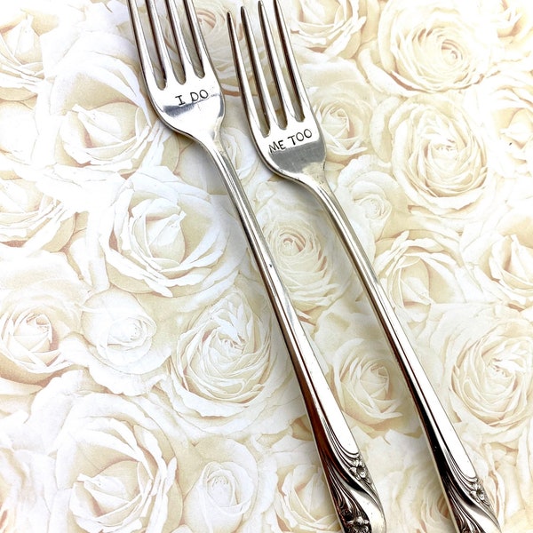 Wedding forks for the Bride and Groom