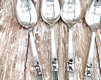 Hand Stamped Coffee Spoons