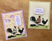 Funny Easter Card Printable | Happy Easter card pack card kit for easter adult craft kit, easter diy craft kit, cute easter card making kit