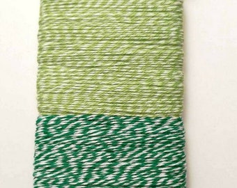 Darice Green & Lime Green Baker's Twine 100 yd | Twine for crafting| Card making supply | Crafting supplies