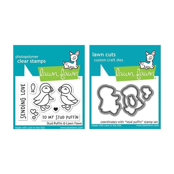 Lawn Fawn Stamps Set Stud Puffin Clear Rubber Stamps for Card Making  Supplies Scrapbooking Supplies Craft Supplies 