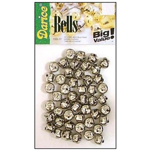 Darice jingle bells silver 1/2&quot; 48 count |  bells for  crafting | Card making supply | Crafting supplies