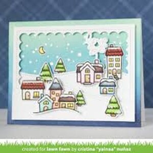 Winter Village Lawn Fawn Dies